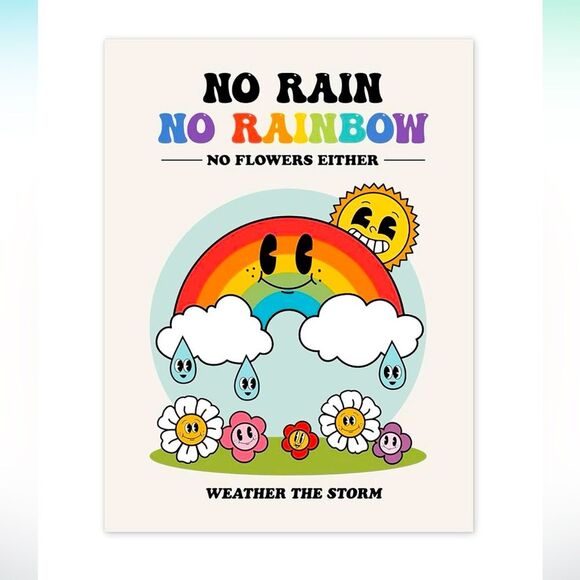 SALE Retro Vintage 50’s Style Rainbow Notebook - Picture 1 of 6